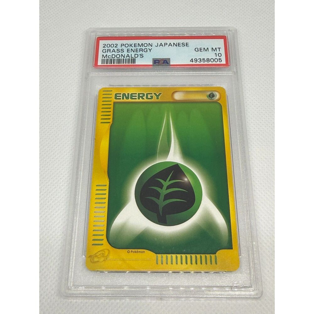 PSA 10 2002 Pokemon Japanese Grass Energy McDonald’s